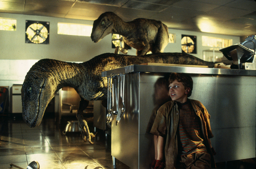 Raptors in Jurassic Park