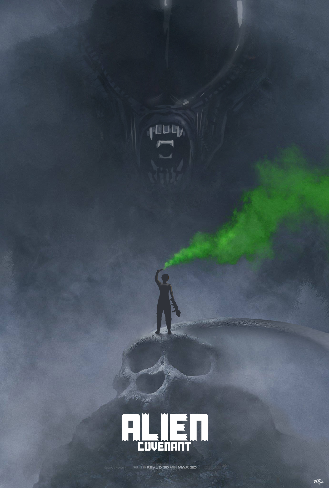 Kong Alien Covenant fan poster