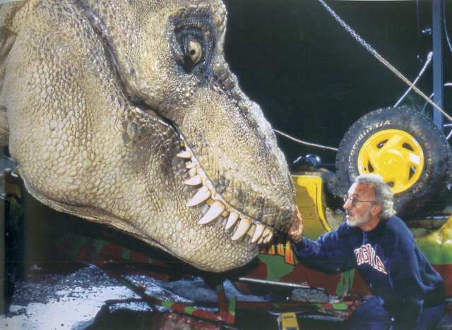 Stan Winston on Jurassic Park Set