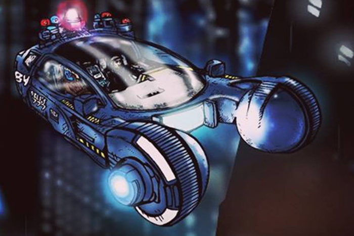 Cartoon Bladerunner spoof trailer