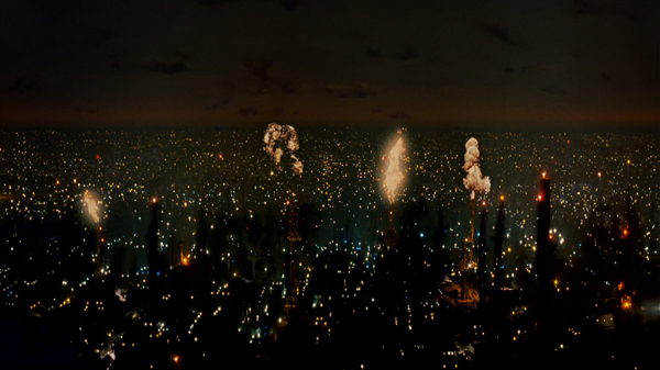 Can anyone explain what these flame towers are in beginning of the movie?
