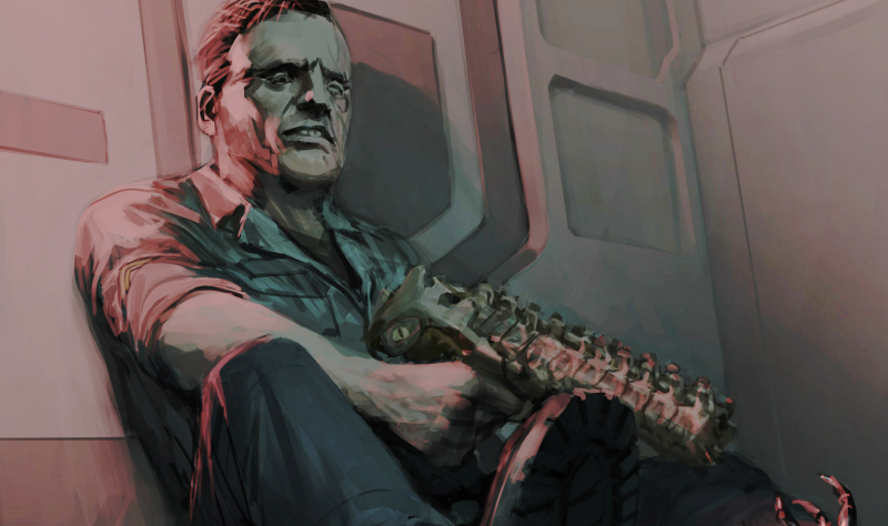 Alien 5 Xenomorph-Gun? Engineer Rifle? Curious new weapon.