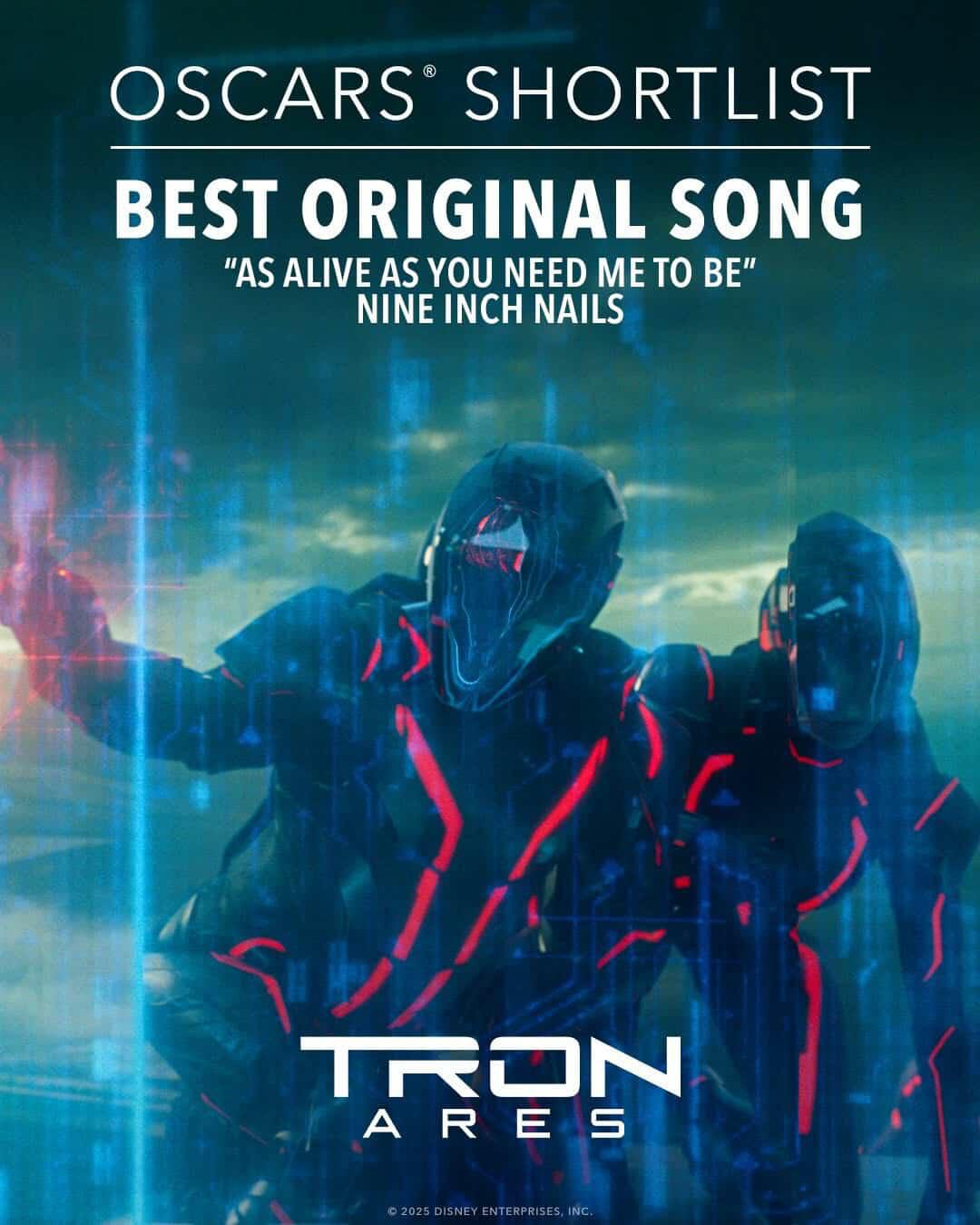 Image for Tron: Ares nominated for several Oscars including Best Visual Effects!